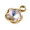 304 Stainless Steel Pendants STAS-Q346-02G-04-3