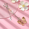 Electroplate Acrylic Butterfly Pendant Decorations KEYC-FZ00014-04-2