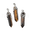 Natural Tiger Eye Pendants G-M450-01P-13-1