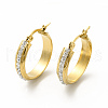 Crystal Rhinestone Hoop Earrings EJEW-M214-16A-G-2