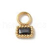 Ion Plating(IP) 304 Stainless Steel with Rhinestone Charms STAS-G351-11G-01-1