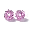 Handmade Transparent Plastic Woven Beads KY-P015-05C-3