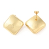 Rack Plating Brass Stud Earrings for Women EJEW-G394-46G-2