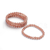 Natural Sunstone Stretch Bracelets BJEW-E373-6mm-13-3