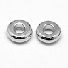 Brass Flat Round Spacer Beads KK-M085-A-12P-NR-2