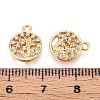 Brass Micro Pave Cubic Zirconia Charms KK-N263-81G-3