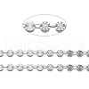 Tarnish Resistant 304 Stainless Steel Sunflower Link Chains CHS-K010-01P-02-3