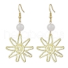 Alloy White Jade Dangle Earrings EJEW-JE06425-03-2