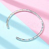Brass Open Cuff Bangles for Women BJEW-G736-12P-01-5