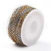 Two Tone 304 Stainless Steel Cable Chains CHS-B001-14-3