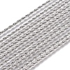 Non-Tarnish Unisex 304 Stainless Steel Rope Chain Necklaces X-STAS-D0002-33P-2