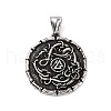 304 Stainless Steel Pendants STAS-J039-10AS-1