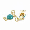 Brass Enamel Charms ENAM-S128-001O-NR-2