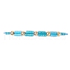 Glass Seed Beaded Braided Beads Bracelets BJEW-MZ00182-02-2