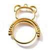 Alloy Open Back Bezel Pendants PALLOY-I223-09G-1