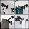 Gorgecraft 2Pcs Iron Round Curtain Rod Finials FIND-GF0002-96A-7