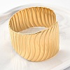 304 Stainless Steel Open Cuff Bangles for Women BJEW-Z086-02G-3