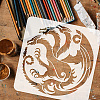 PET Hollow Out Drawing Painting Stencils DIY-WH0391-0381-3