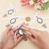 SUPERFINDINGS 10Pcs Angel Alloy Pendants Decoration AJEW-FH0002-55-3