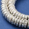 Electroplated Natural Lava Rock Beads Strands G-I360-A05-04-3