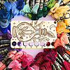  8-Position Wood Embroidery Thread Storage Trays TOOL-WH0056-024-6