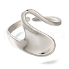 304 Stainless Steel Cuff Rings for Women RJEW-Z074-14P-2