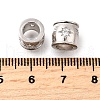 925 Sterling Silver Micro Pave Clear Cubic Zirconia Beads STER-F061-02C-P-2