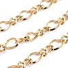 3.28 Feet Ion Plating(IP) 304 Stainless Steel Figaro Chains X-CHS-I001-09G-01-2