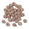 Sparkle Glass Rhinestone Round Beads OACR-S048-01H-2