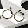 Brass Hoop Earrings KK-I665-26A-AB-3