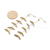 304 Stainless Steel Leaf Stud Earrings for Women EJEW-R008-02G-5