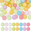 CHGCRAFT 160Pcs 8 Colors Luminous Silicone Beads SIL-CA0001-16-1