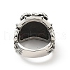 316 Stainless Steel Cavel Finger Ring RJEW-C030-01F-AS-3