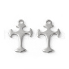 Tarnish Resistant 304 Stainless Steel Tiny Cross Charms STAS-F192-078P-2