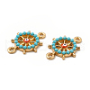 Alloy Enamel Connector Charms FIND-H039-07KCG-2