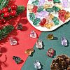 40Pcs Christmas Theme Transparent Glass Beads GLAA-FS0001-87B-5