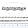 201 Stainless Steel Oval Link Chains CHS-E030-01P-01-2