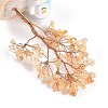 Natural Yellow Quartz Chips Tree of Life Decorations DJEW-B013-03F-2