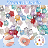 SOFPLATE 200Pcs Spray Painted Glass Beads GLAA-SP0001-06-6