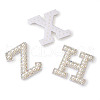 Alphabet Resin Pearl Patches DIY-TAC0005-45I-13