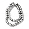 Electroplated Synthetic Magnetic Hematite Beads Strands G-I364-J01-05-2