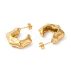 Ion Plating(IP) 304 Stainless Steel Twist Arch Stud Earrings EJEW-K244-46G-2