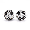 Polymer Clay Pave Rhinestone Beads RB-T018-02C-2