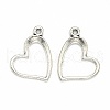 Mixed Tibetan Style Alloy Heart Pendants TIBEP-X0004-01-AS-3