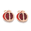 Fruit Alloy Enamel Pendants ENAM-T022-32G-1