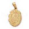 PVD Vacuum Plating 201 Stainless Steel Pendants STAS-P314-28G-1