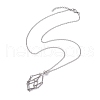 Crystal Holder Cage Necklace X-NJEW-JN04585-5