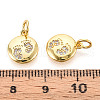 Brass Micro Pave Cubic Zirconia Charms KK-N257-67G-3