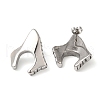 Non-Tarnish 304 Stainless Steel Arch Stud Earrings EJEW-K244-34P-2
