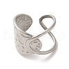 304 Stainless Steel Open Cuff Ring RJEW-C068-12P-2